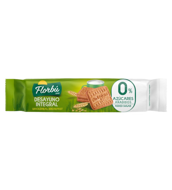 Ciastka kruche pełnoziarniste bez dodatku cukru 150g FLORBU