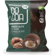 Orzechy laskowe w surowej czekoladzie RAW 70g COCOA BIO