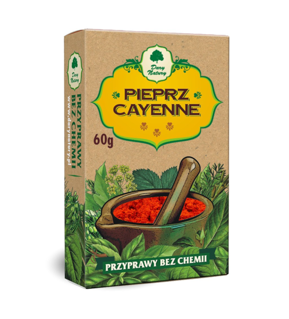 Pieprz cayenne mielony 60g DARY NATURY