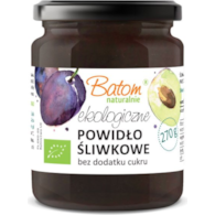 Powidło ze śliwek węgierek 100% bez dodatku cukru 270g BATOM BIO