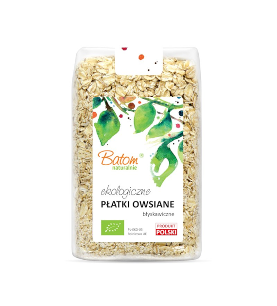 Płatki owsiane błyskawiczne 250g BATOM BIO