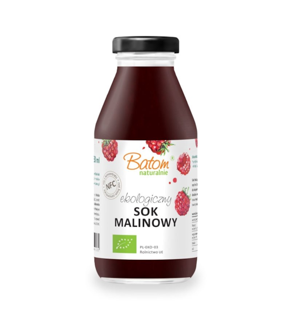 Sok malinowy bez dodatku cukru 330ml BATOM BIO