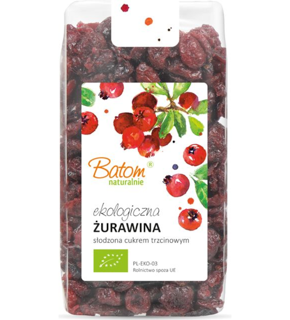 Żurawina słodzona 250g BATOM BIO