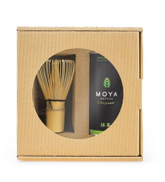 Zestaw matcha Codzienna 30g + miotełka chasen MOYA BIO