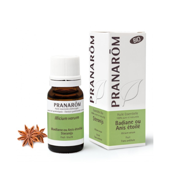 Olejek eteryczny anyżowy Anyż gwiazdkowy Badian właściwy Illicium verum 10ml PRANARÔM BIO