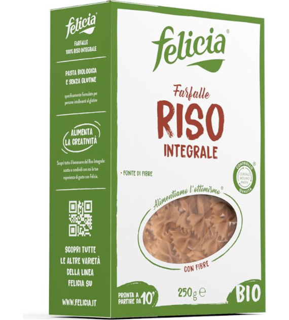 Makaron ryżowy farfalle kokardki bezglutenowy 250g FELICIA BIO