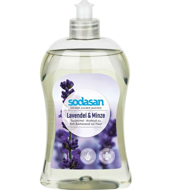 Płyn do mycia naczyń lawendowy z miętą 500ml SODASAN