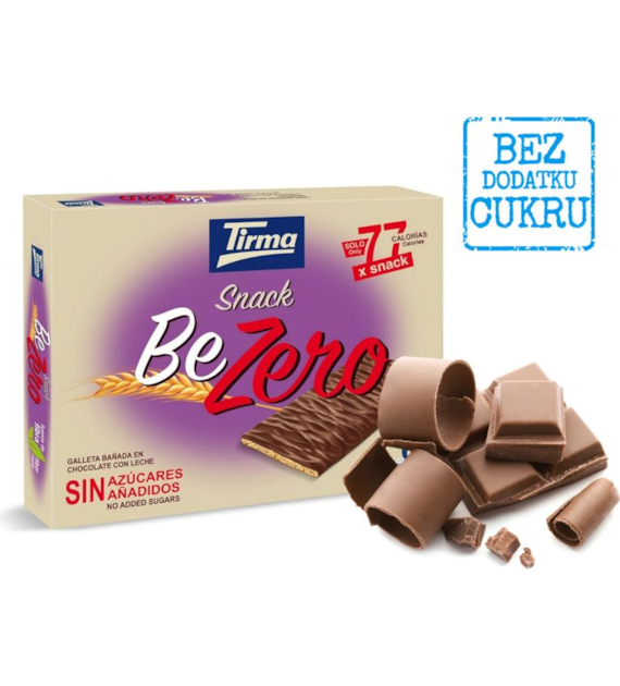 Ciastka w czekoladzie mlecznej bez cukru 105g TIRMA