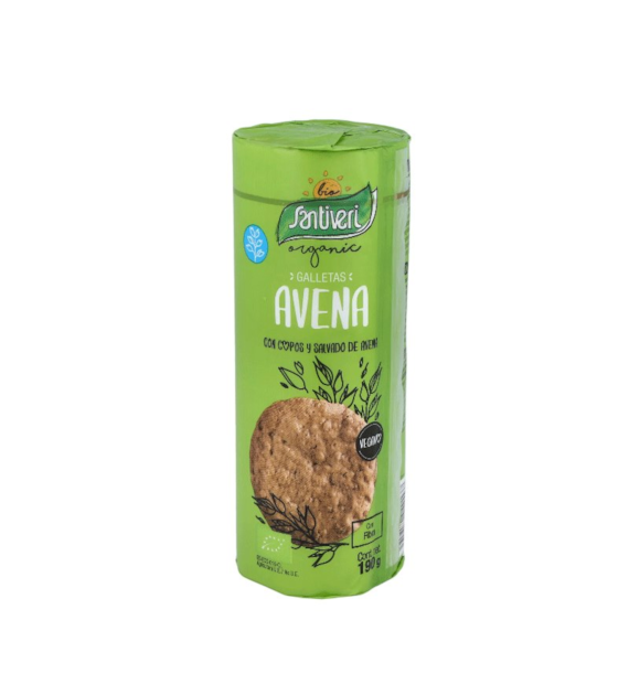 Ciastka owsiane 190g SANTIVERI BIO