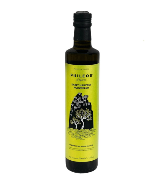 Oliwa grecka z oliwek extra virgin wczesny zbiór 500ml PHILEOS BIO