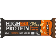 Baton proteinowy Masło orzechowe w czekoladzie 40g ROOBAR BIO