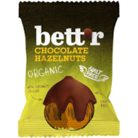 Orzechy laskowe w czekoladzie 40g BETTR BIO
