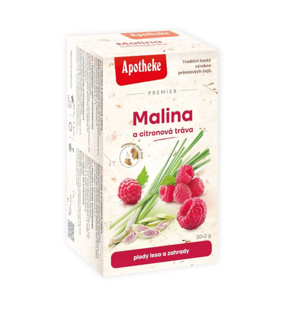Herbatka malina i trawa cytrynowa ekspres 20T APOTHEKE PREMIER