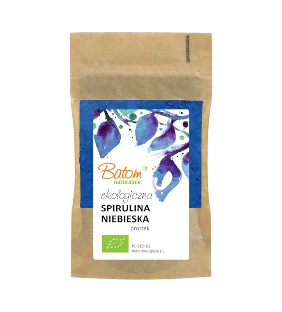 Spirulina niebieska proszek 50g BATOM BIO