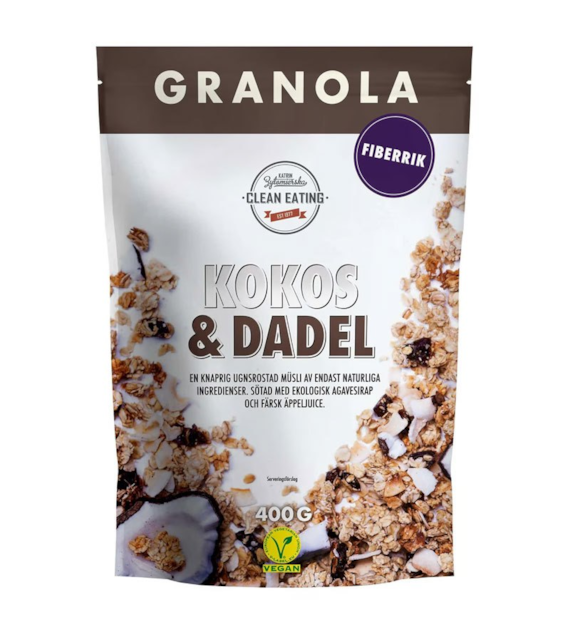 Granola Kokos & Daktyl bez cukru 400g CLEAN EATING