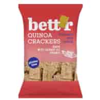 Krakersy quinoa kurkuma & Kumin bezglutenowe 100g BETTR BIO