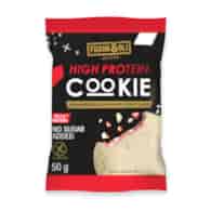 Ciasteczko proteinowe Truskawkowe z białą czekoladą bez cukru 50g FRANK&OLI