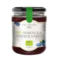 Dżem z borówki amerykańskiej słodzony sokiem jabłkowym 260g SAD DANKÓW BIO