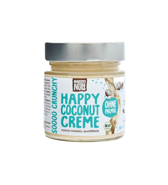 Krem kokosowy crunchy 250g NAUGHTY NUTS BIO