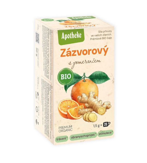 Herbatka imbirowa pomarańcza ekspres 20T APOTHEKE BIO