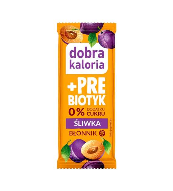 Baton ze śliwką Prebiotyk bez cukru 35g DOBRA KALORIA