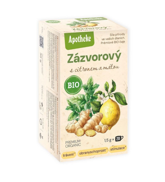 Herbatka imbirowa cytryna i mięta ekspres 20T APOTHEKE BIO