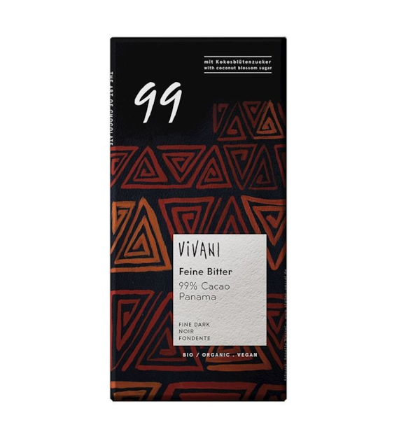 Czekolada gorzka 99% 80g VIVANI BIO