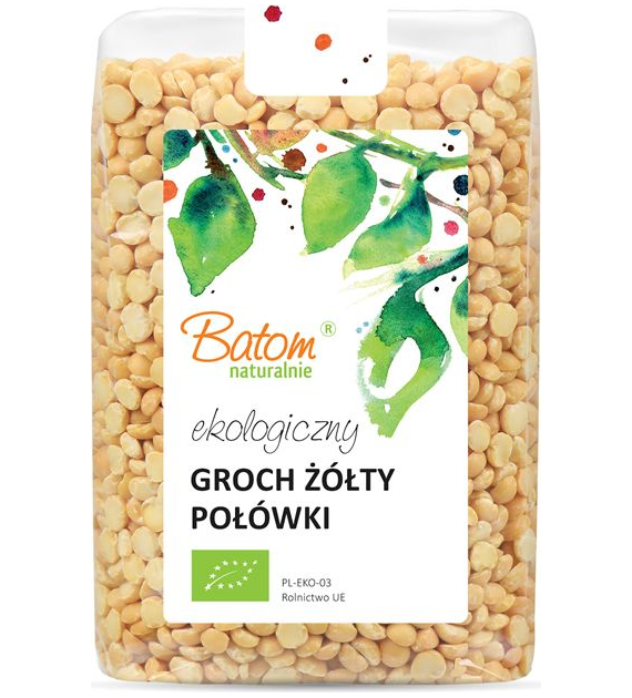 Groch żółty połówki 500g BATOM BIO