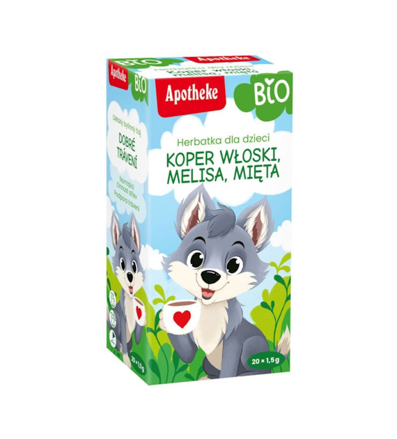 Herbatka dla dzieci ułatwiająca trawienie ekspres 20T APOTHEKE BIO