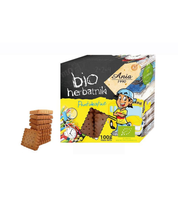 Herbatniki pszenne Prostokątne 100g ANIA BIO