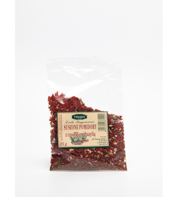 Pomidory z czosnkiem suszone 25g VISANA