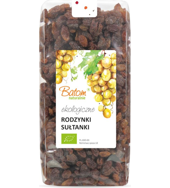 Rodzynki sułtanki 1kg BATOM BIO