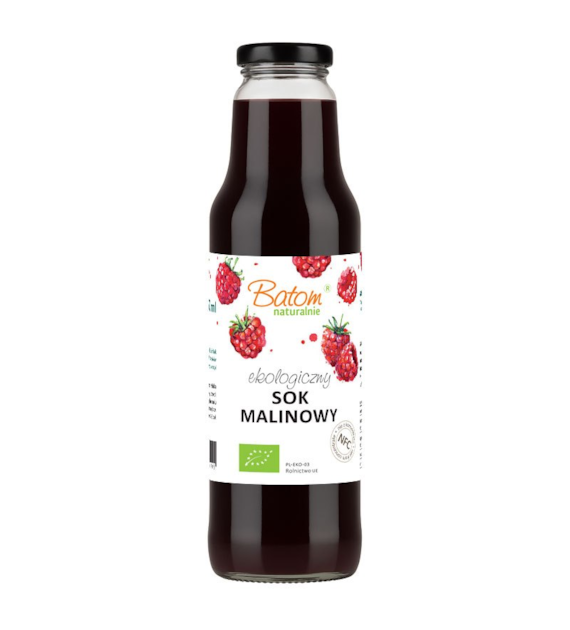 Sok malinowy bez dodatku cukru 750ml BATOM BIO