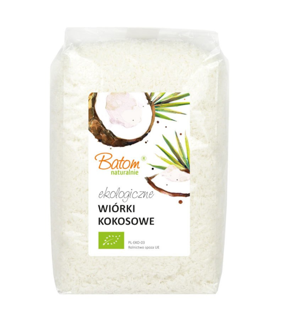 Wiórki kokosowe 1kg BATOM BIO
