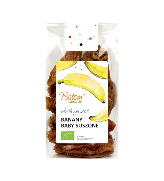 Banany baby suszone 100g BATOM BIO