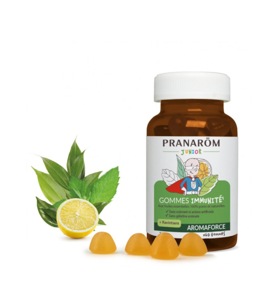 Aromaforce gumy rozpuszczalne Odporność + ravintsara 60szt. PRANARÔM JUNIOR - suplement diety