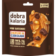 Mini batoniki Orzeszki & czekolada bez cukru 108g DOBRA KALORIA