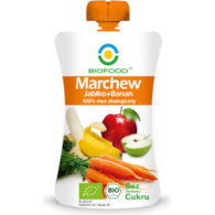Mus owocowy marchew / jabłko / banan bez cukru 200g BIOFOOD BIO