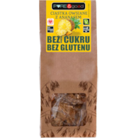 Ciastka owsiane z ananasem bez cukru 150g PURE&GOOD