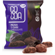 Śliwki kalifornijskie w ciemnej czekoladzie RAW 70g COCOA BIO
