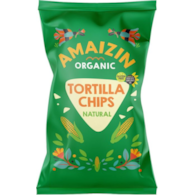 Chipsy kukurydziane tortilla solone bezglutenowe 150g AMAIZIN BIO