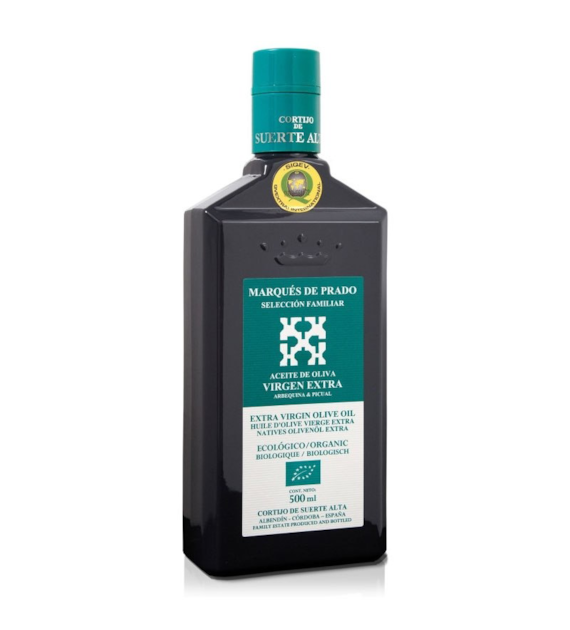 Oliwa z oliwek extra virgin Arbequino & Picual Hiszpania Andaluzja 500ml CORTIJO DE SUERTE ALTA BIO
