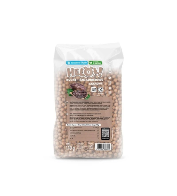 Płatki kulki śniadaniowe kakaowe bezglutenowe 110g GLUTENEX