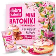Mini batoniki z nerkowcami à la pączek różany bez cukru 102g DOBRA KALORIA