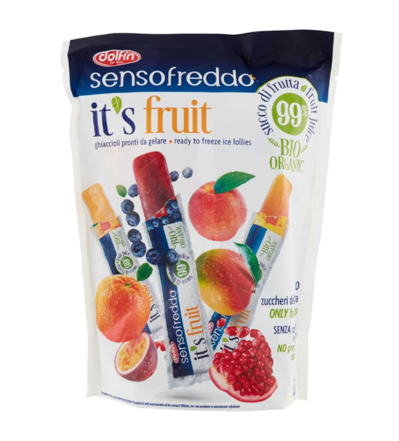Lody owocowe Sensofreddo bez cukru do zamrożenia 10 x 40ml DOLFIN BIO