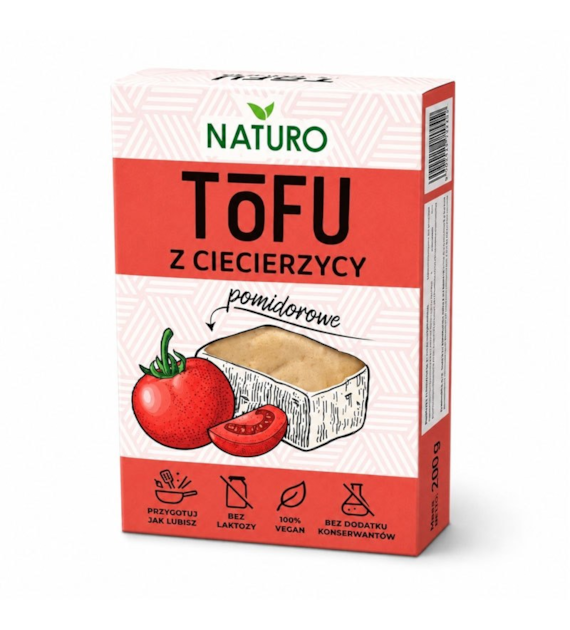 Tofu z ciecierzycy pomidorowe 200g NATURO