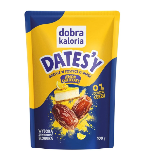 Daktyle w posypce lemon cheesecake bez cukru 100g DOBRA KALORIA