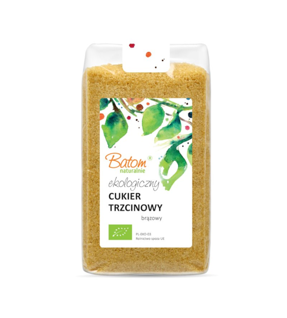 Cukier trzcinowy brązowy 500g BATOM BIO