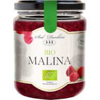 Dżem malinowy słodzony sokiem jabłkowym 260g SAD DANKÓW BIO