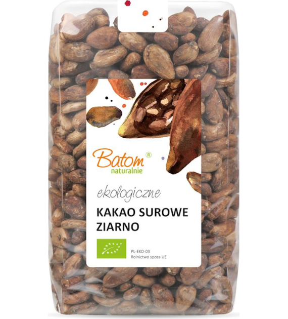 Kakao surowe ziarno 1kg BATOM BIO